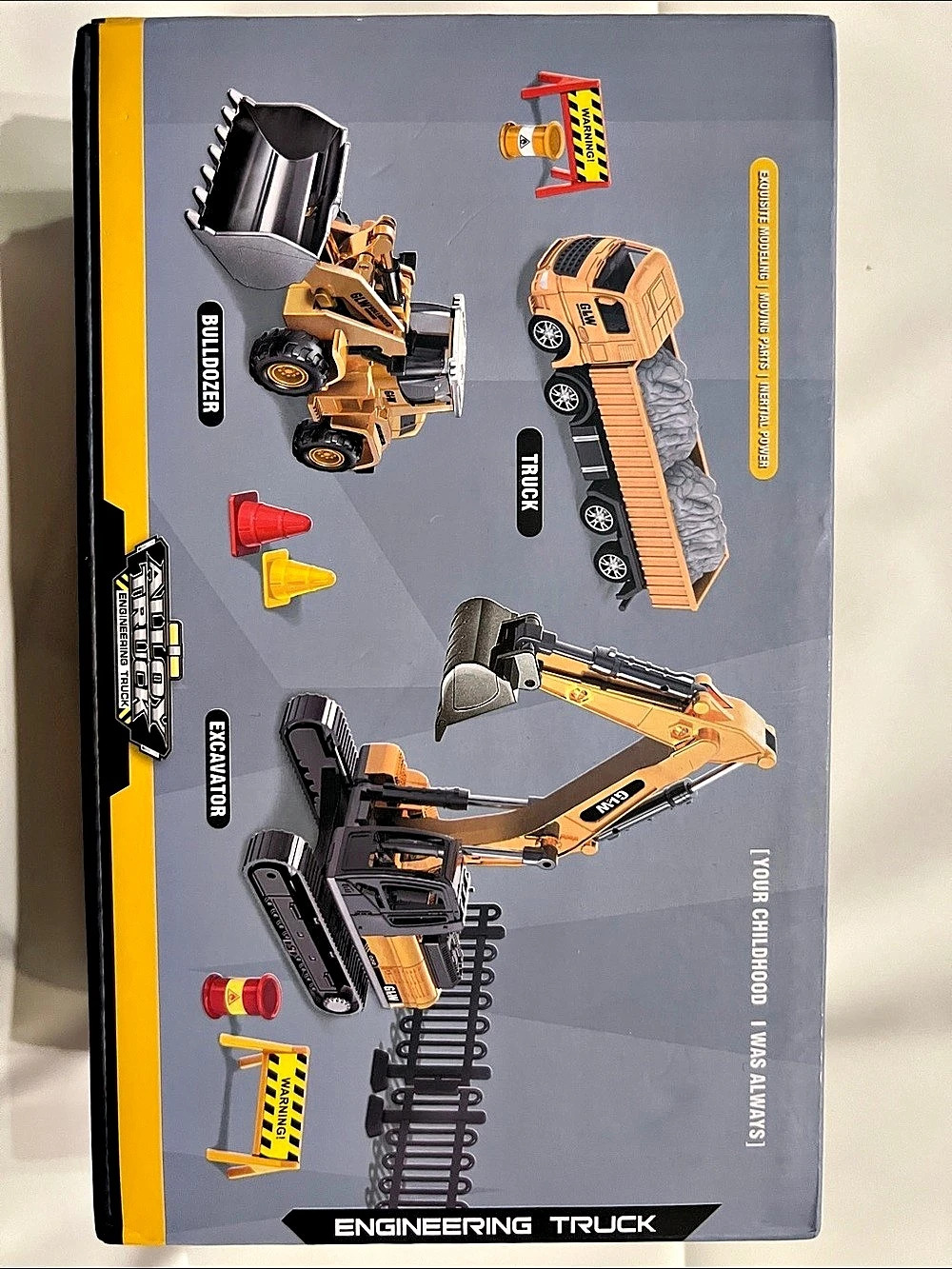 Engineering Truck Building Kit Yellow Black NWT